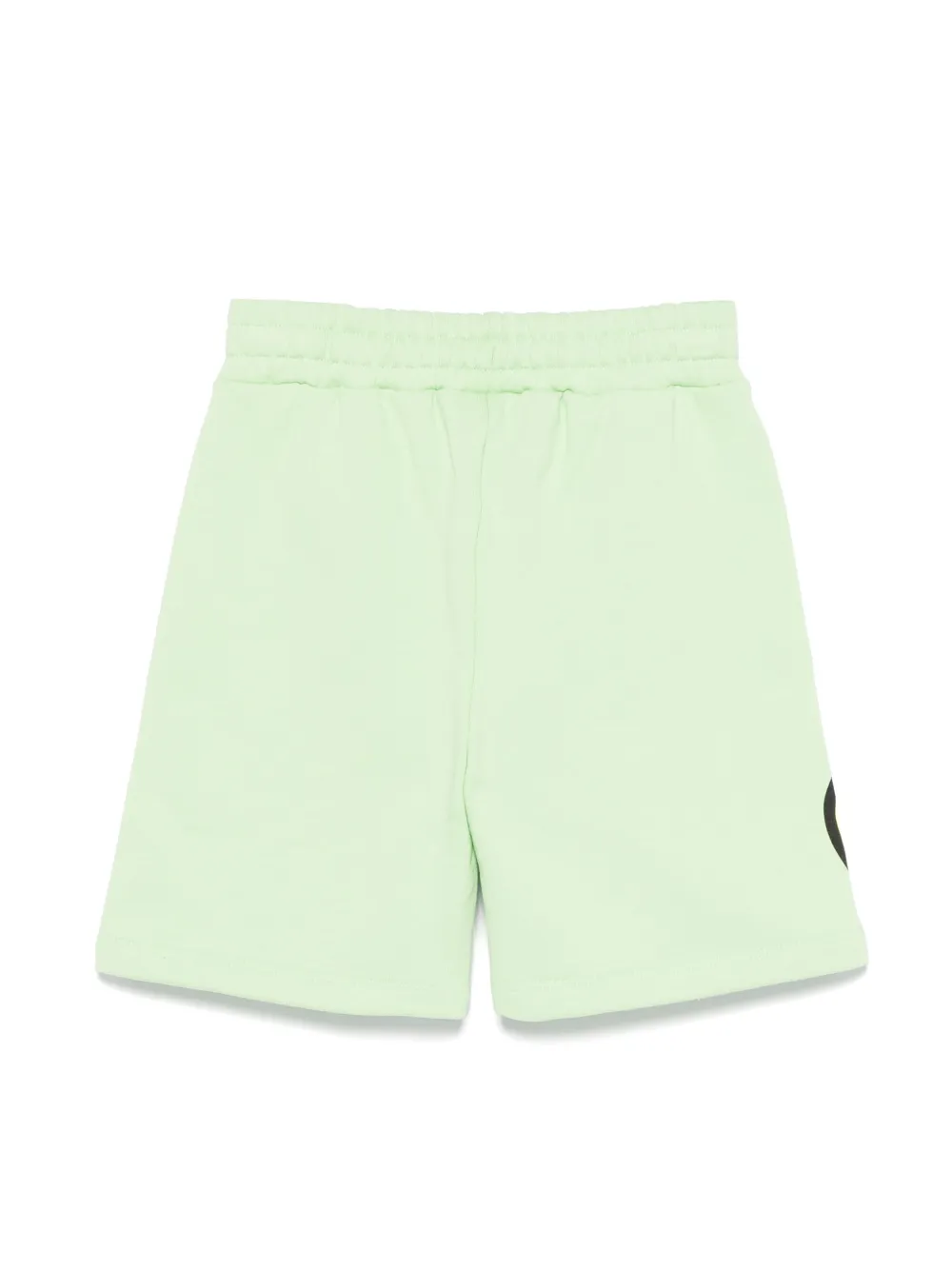 Barrow kids logo-stamp shorts - Groen