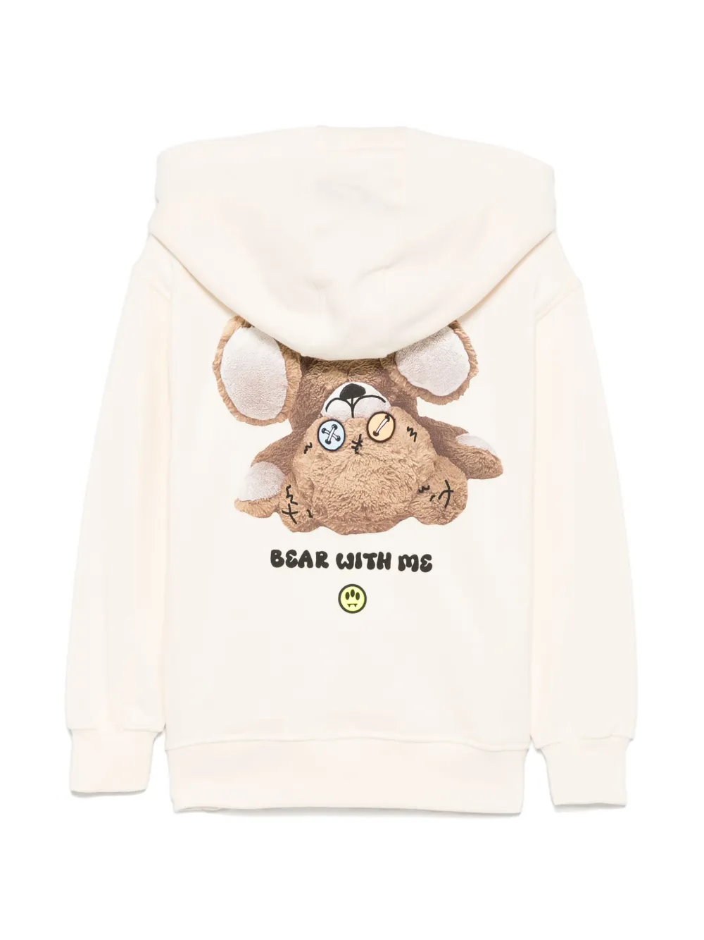 Barrow kids logo-print hoodie - Beige