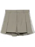 sacai pleated shorts - Green