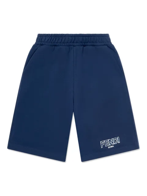 Fendi Kids logo-embroidered shorts