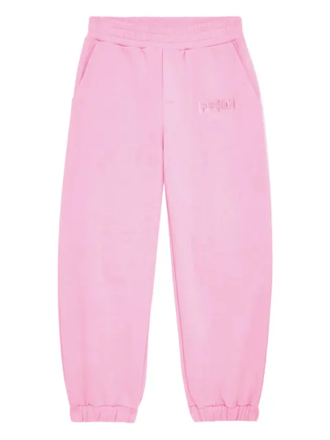 Fendi Kids pantalones con logo