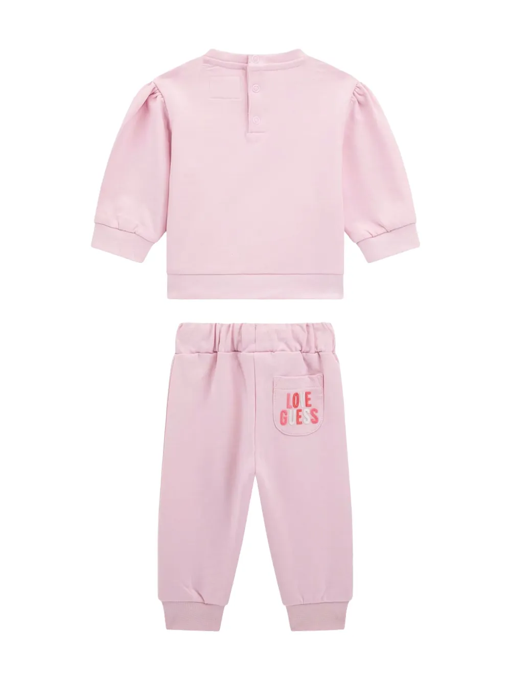 guess kids Trainingspak met logo Roze
