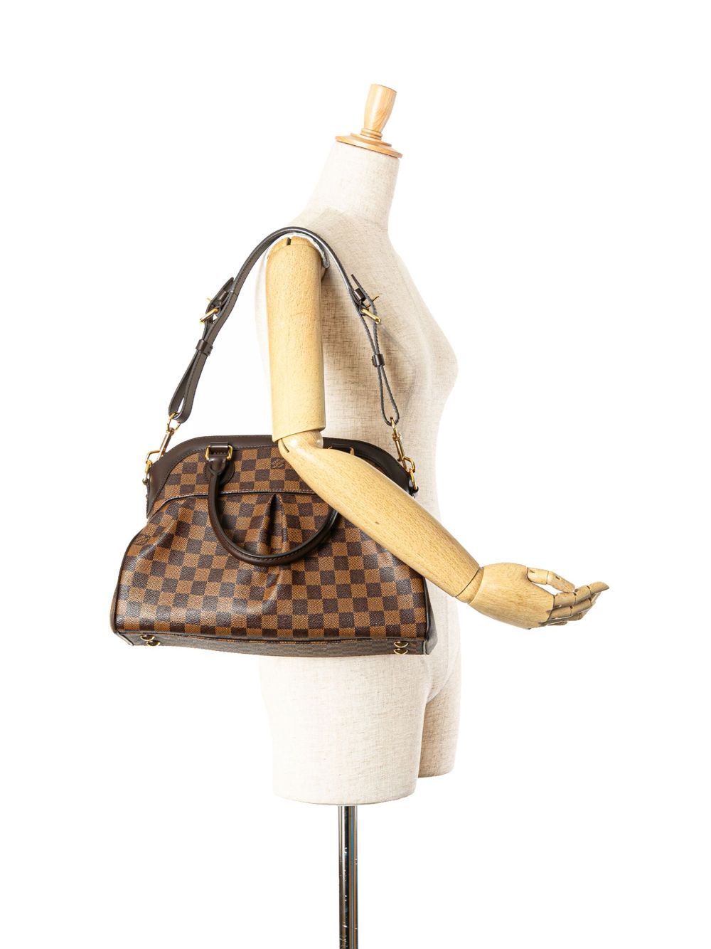 Louis Vuitton Pre-Owned 2013 Damier Ebene Trevi PM satchel - Bruin