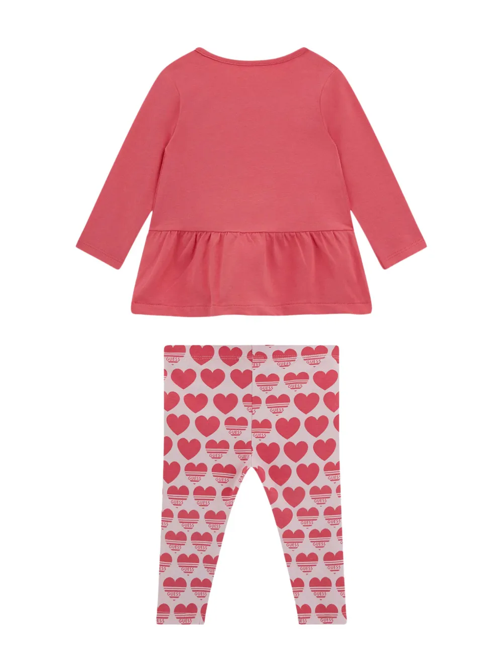 guess kids logo-print trousers set - Roze