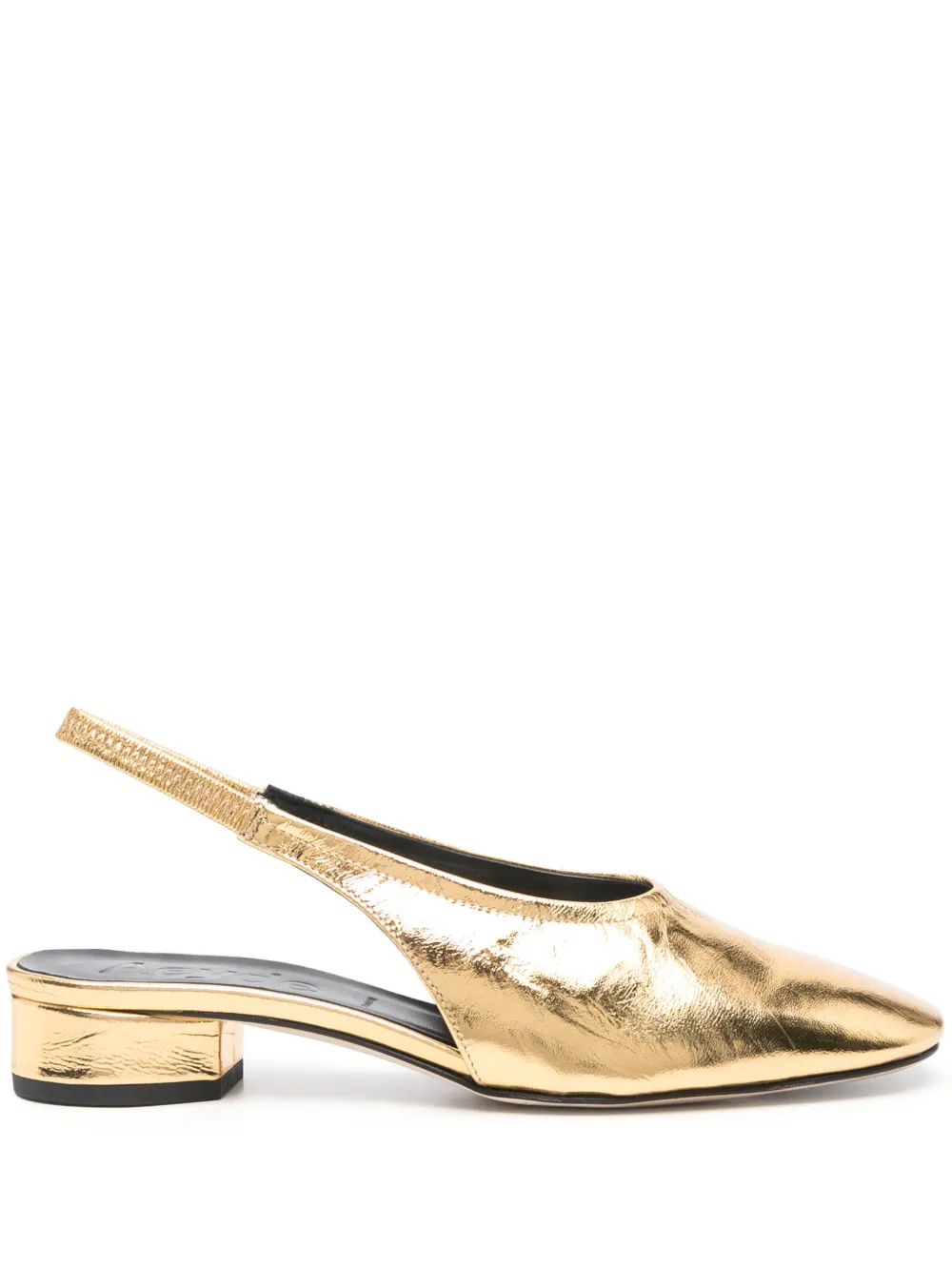 Aeyde 30mm Dua slingback pumps Gold