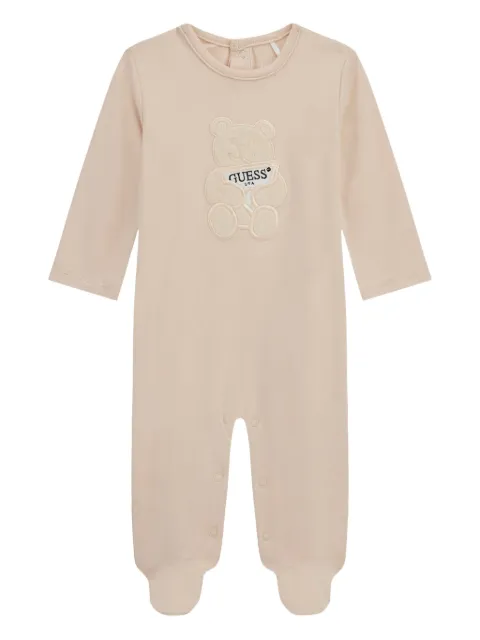 guess kids logo-embroidered body