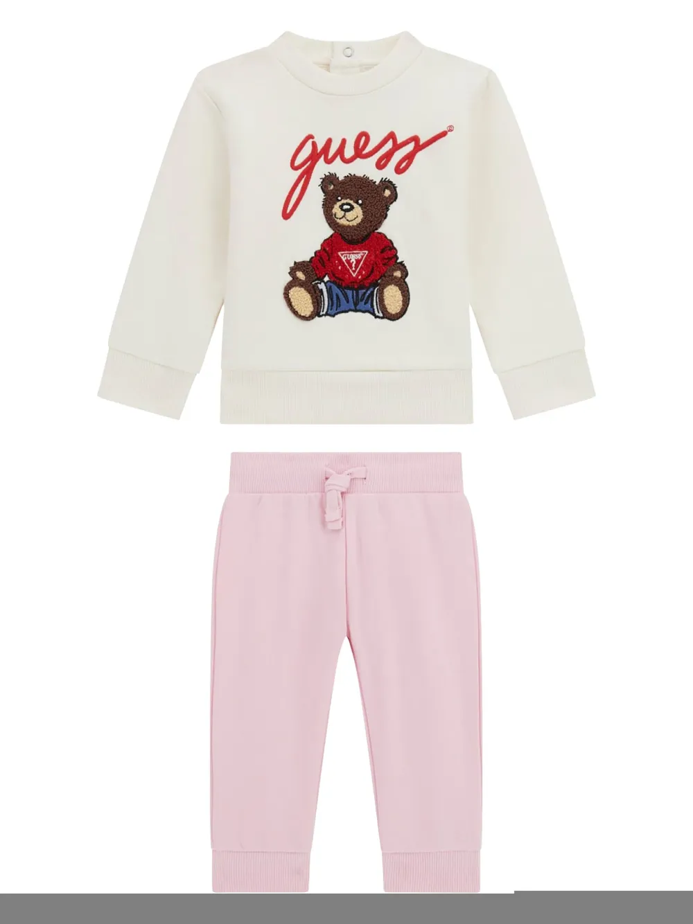 Guess Bear-motif Tracksuit In ピンク