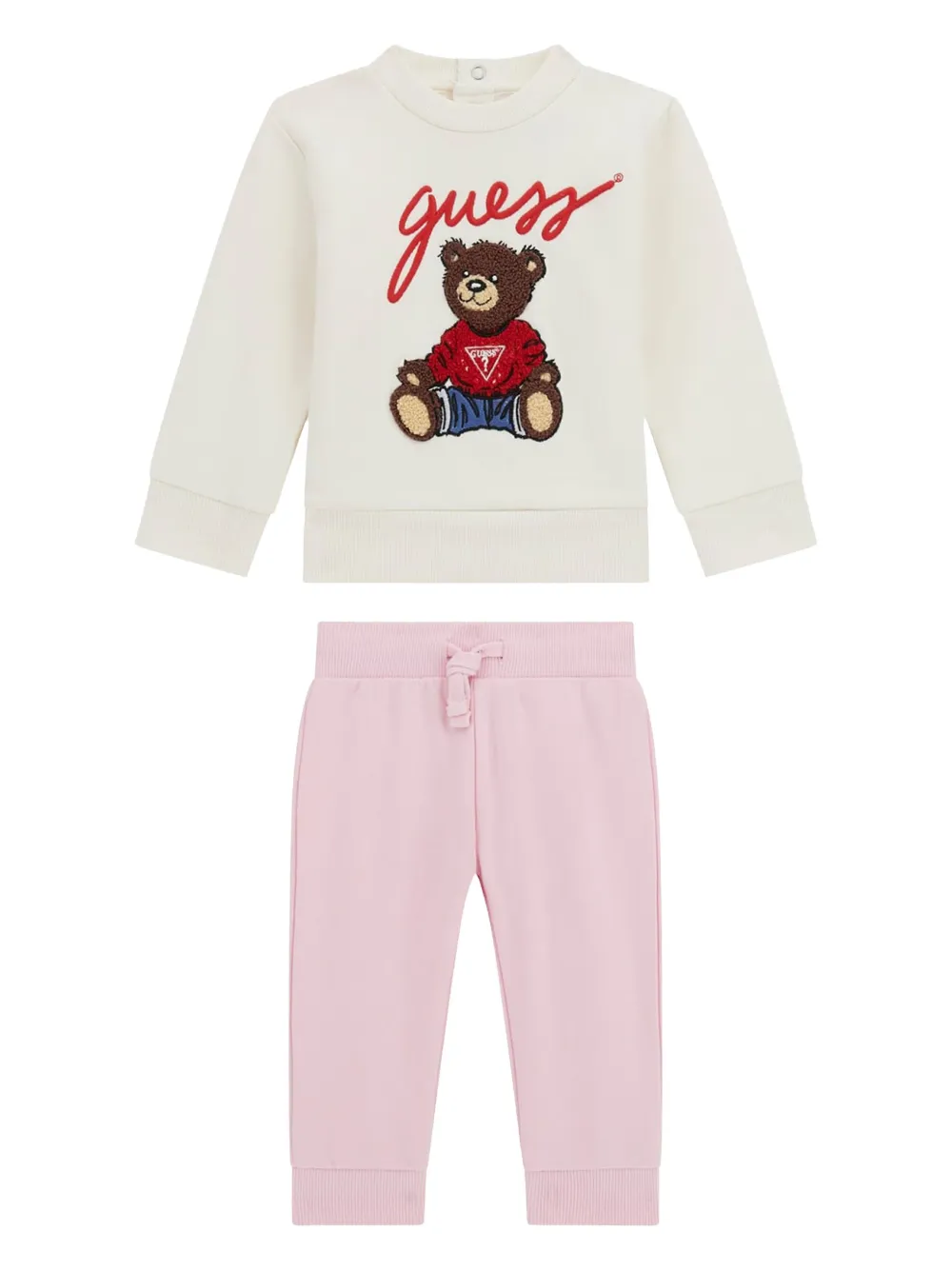 Guess kids Trainingspak met beerprint Roze