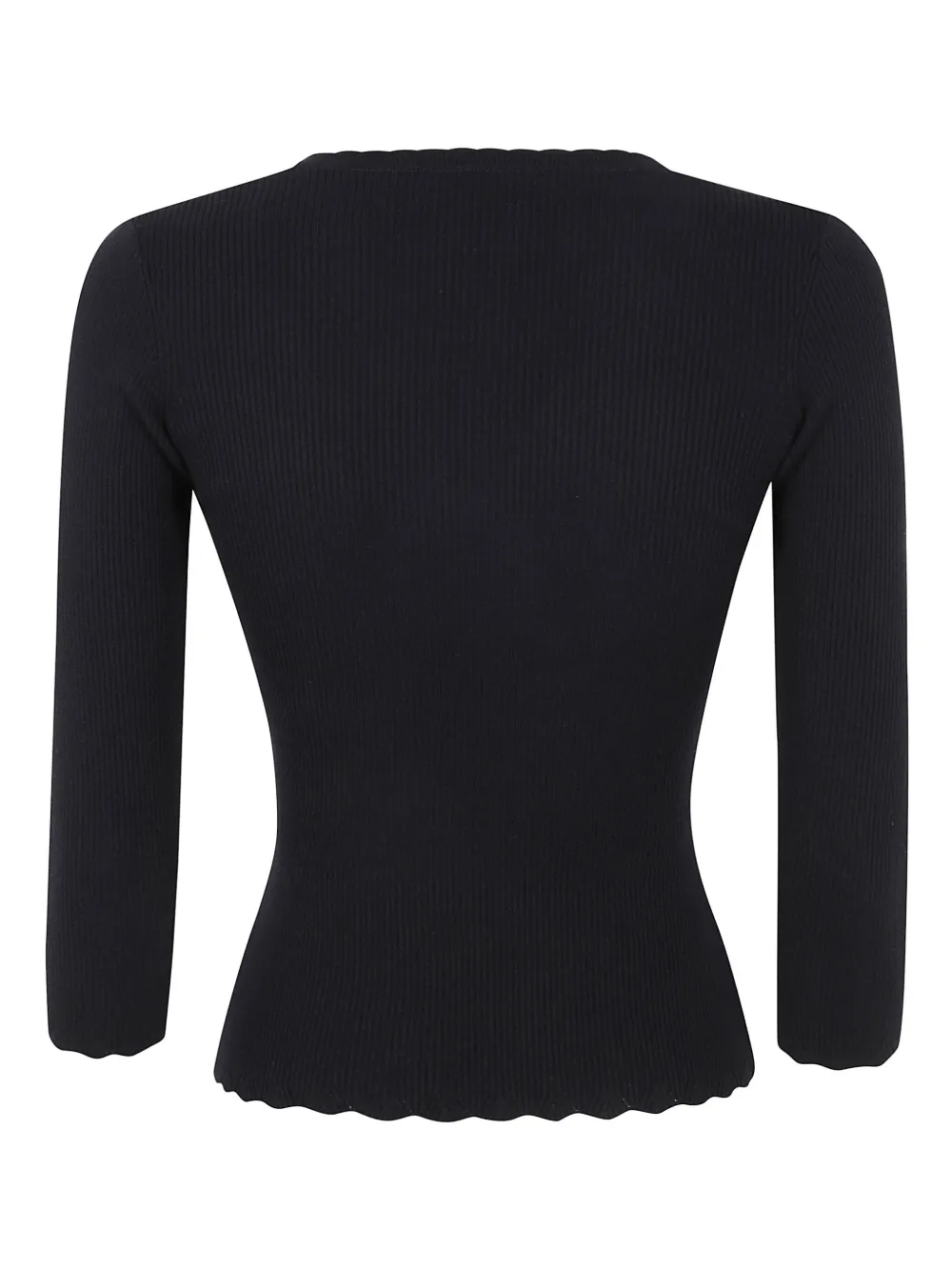 Elisabetta Franchi Gebreide top - Zwart