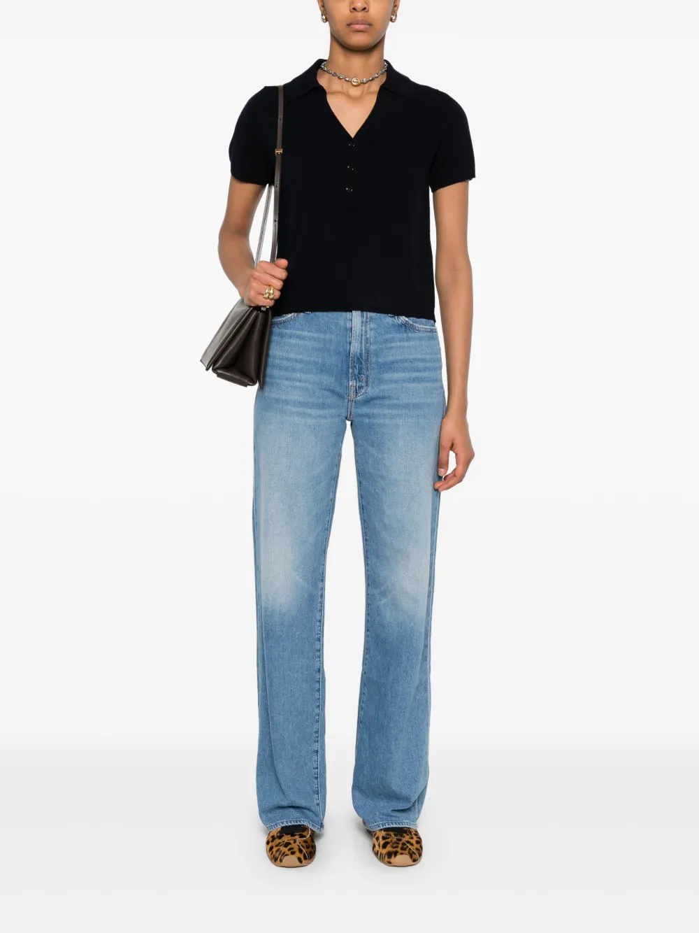 Allude knitted polo top | Polo Tops | Image 2
