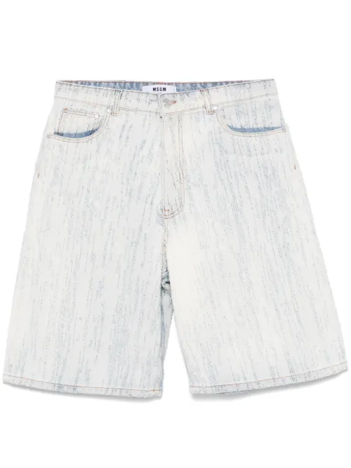 MSGM bermuda en jean - Bleu - MSGM - Modalova