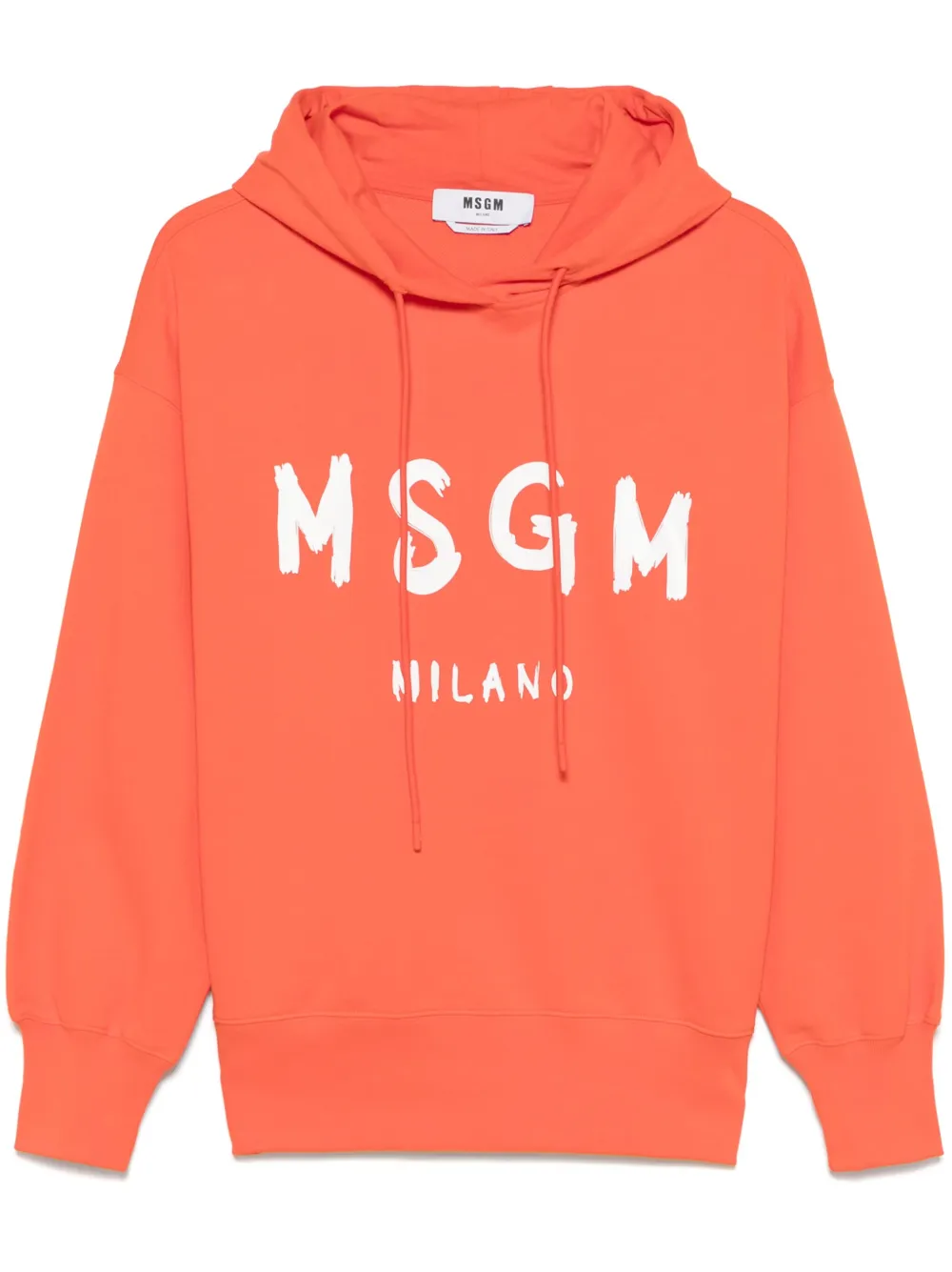 MSGM logo-print hoodie | Orange | Image 1