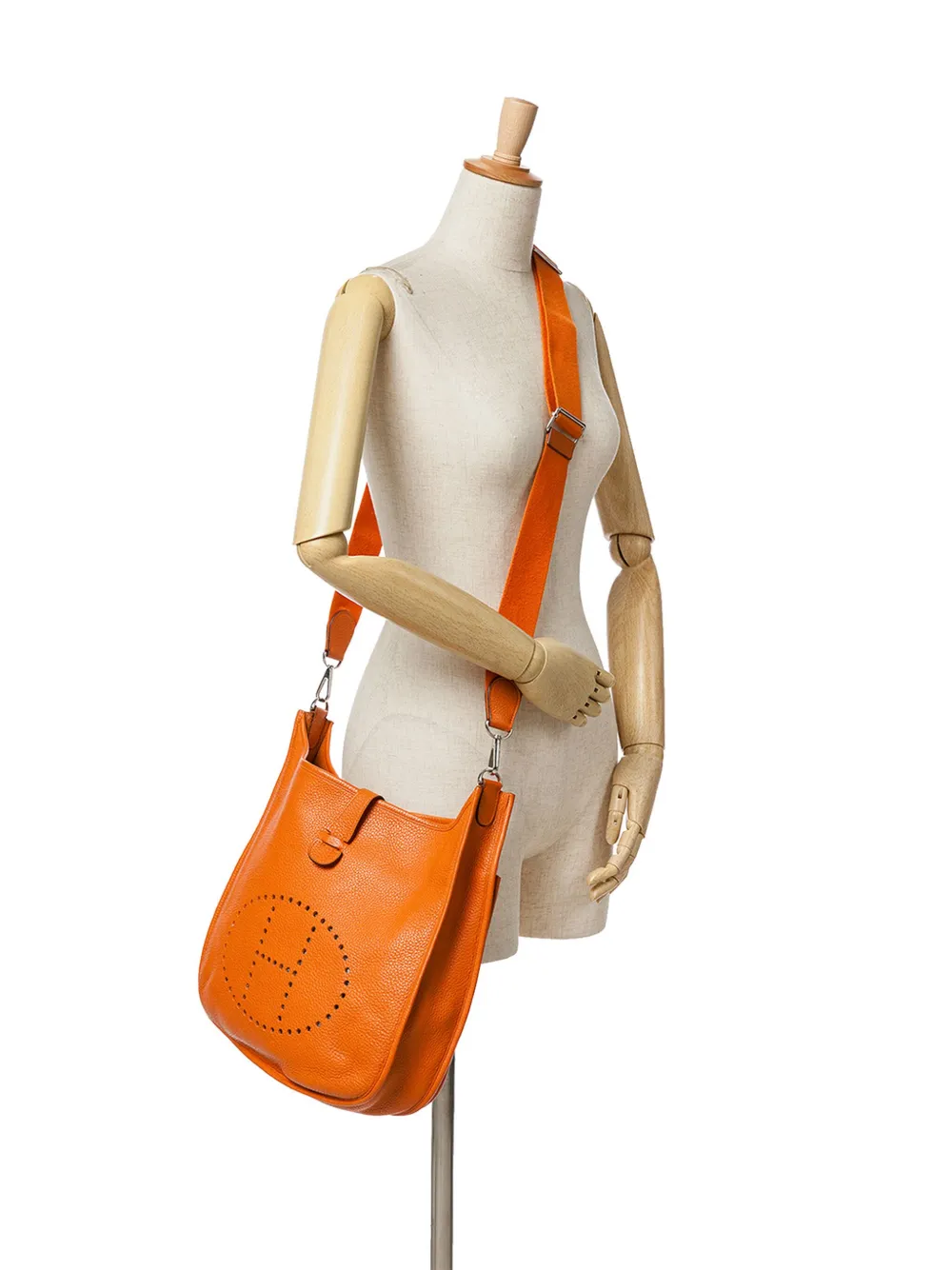 Hermès Pre-Owned 2013 Clemence Evelyne III GM crossbody bag - Oranje