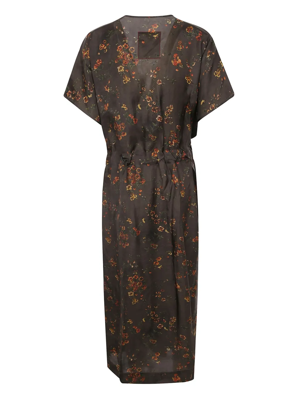 Uma Wang floral-print maxi dress - Bruin