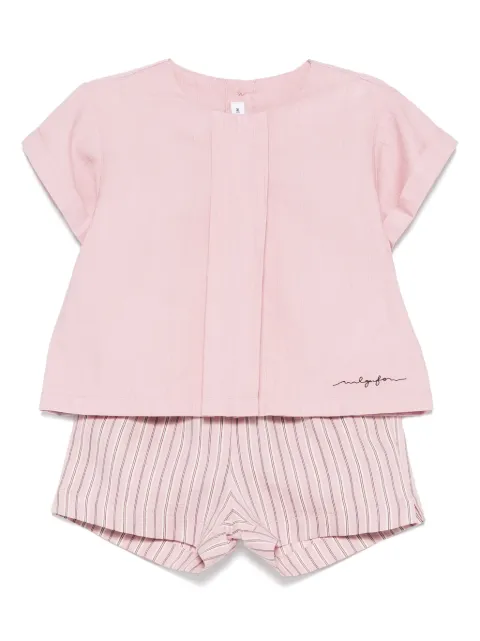 Il Gufo set de shorts con motivo de rayas