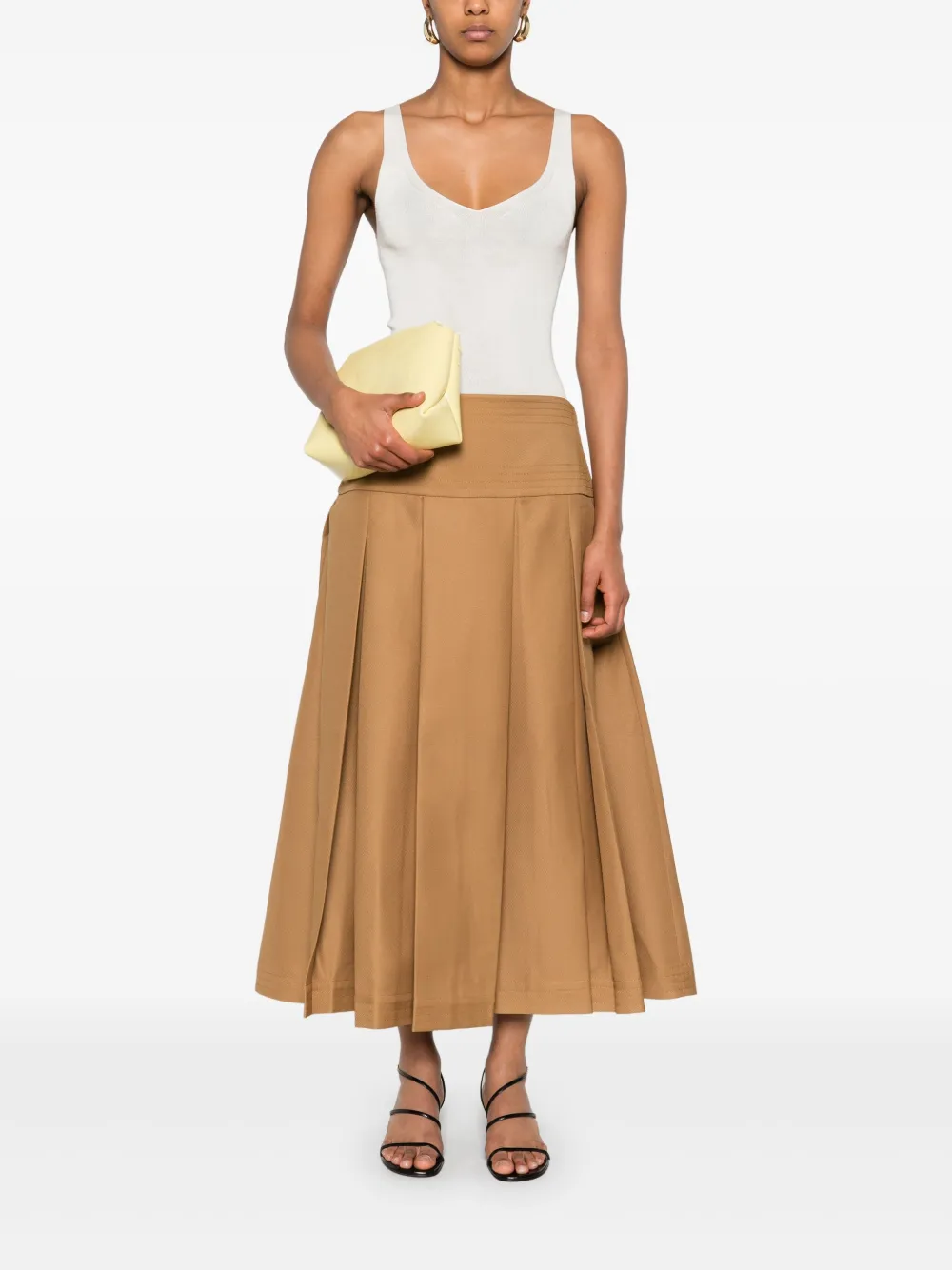 Abadia Layan midi skirt - Bruin