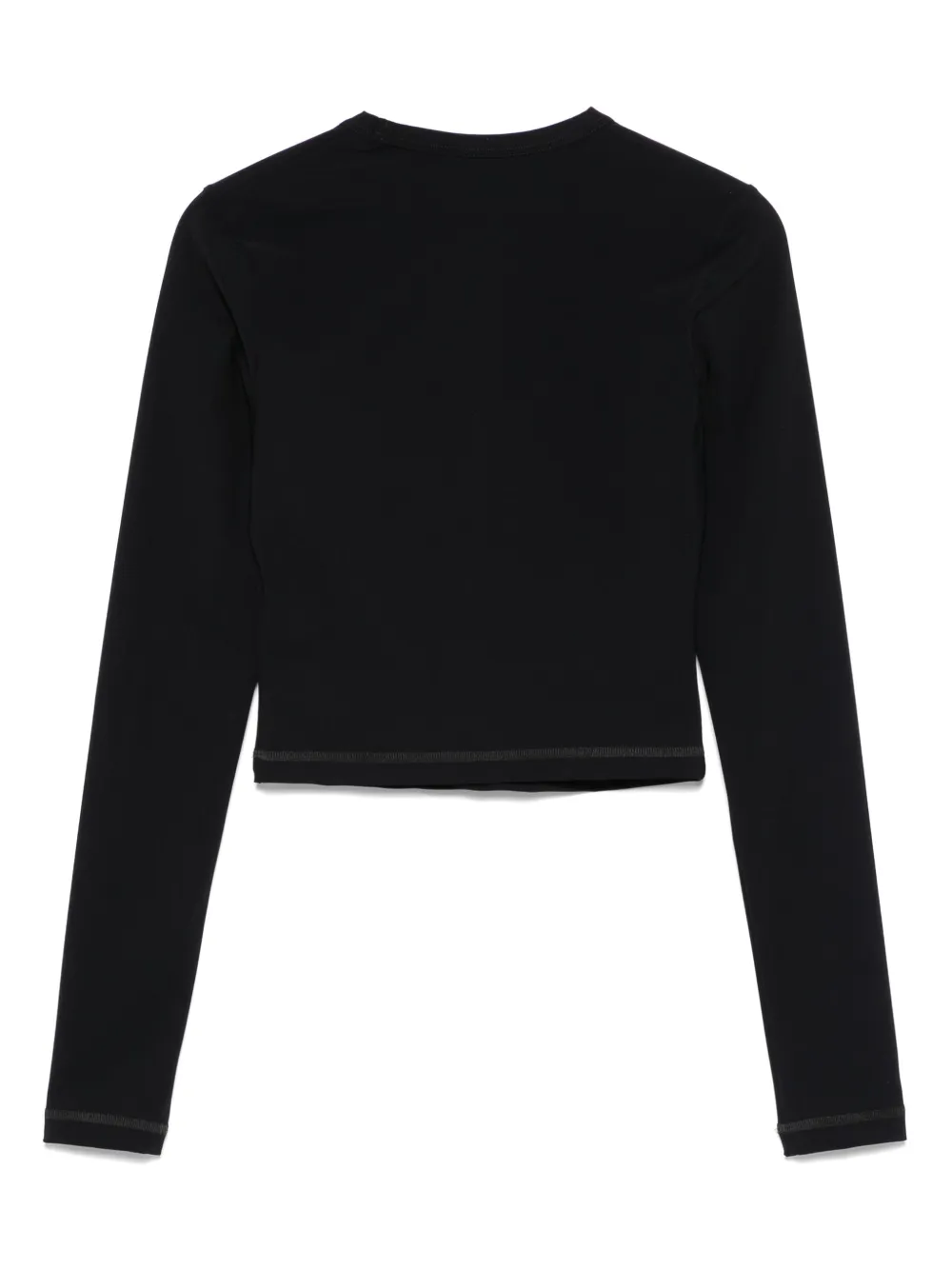 Jil Sander Cropped zwemtop - Zwart