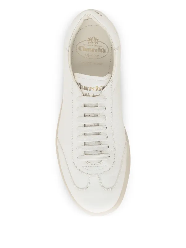 スニーカー CHURCHS Men Sneakers EEG073 9AHW WHITE Ivory Nappa Leather Sneaker | Church's