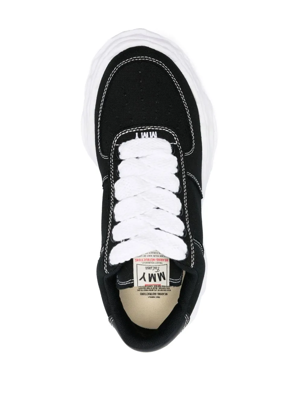 Maison MIHARA YASUHIRO Wayne OG Sole Canvas Low "BLACK"