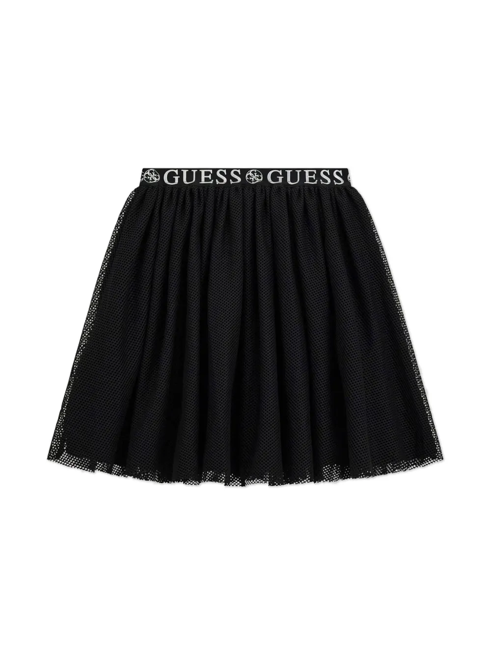 Guess kids logo-waistband skirt - Zwart