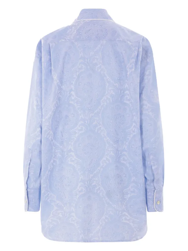エトロパジャマ　レディース ETRO ペイズリー パジャマトップ | ブルー | FARFETCH JP