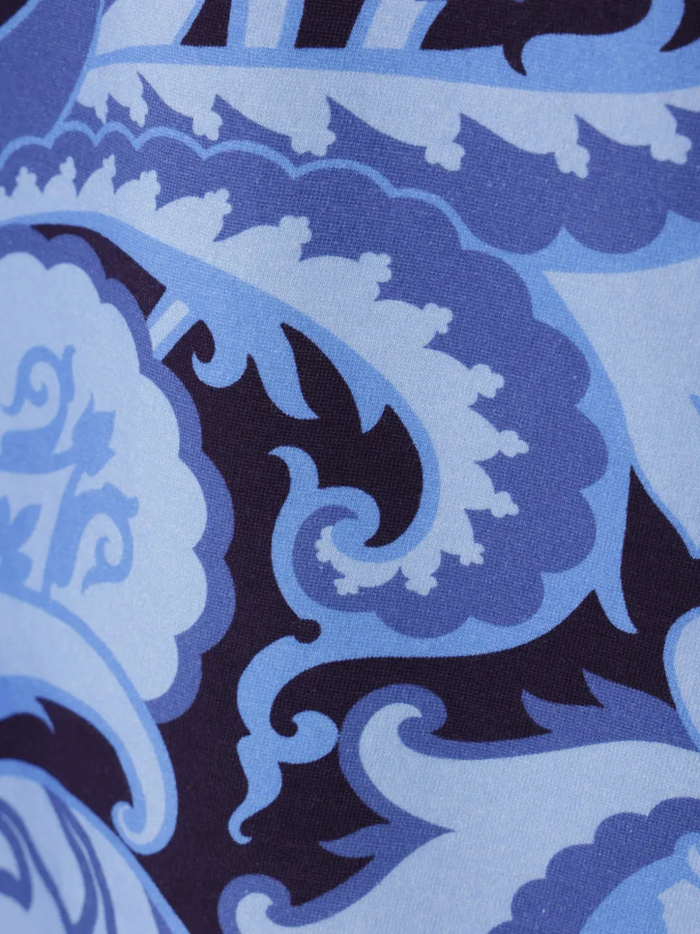 ETRO T-shirt met paisley-print Blauw