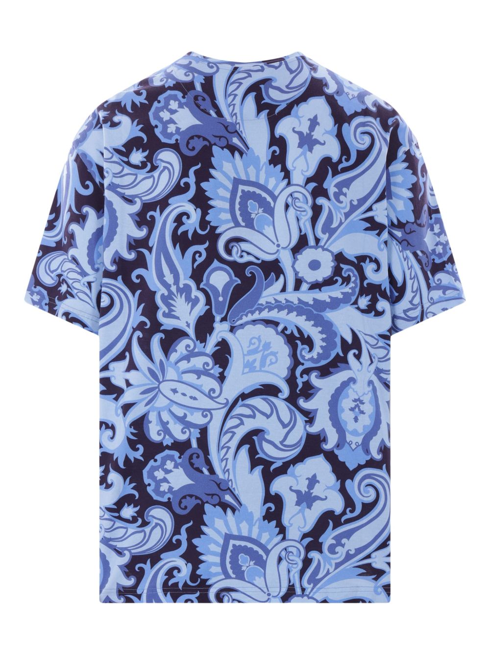 ETRO paisley-print T-shirt - Blauw