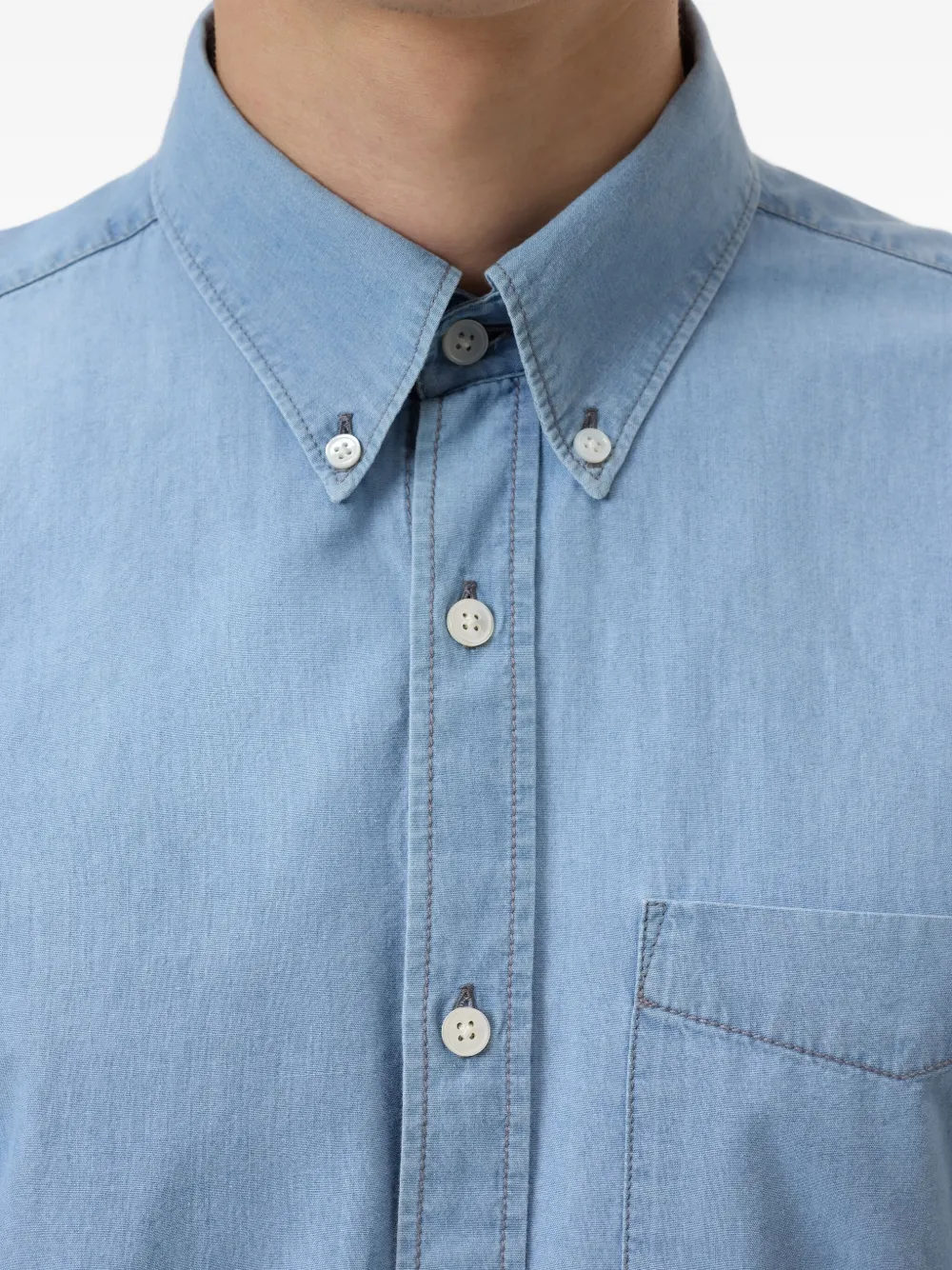 Closed Button-down overhemd Blauw