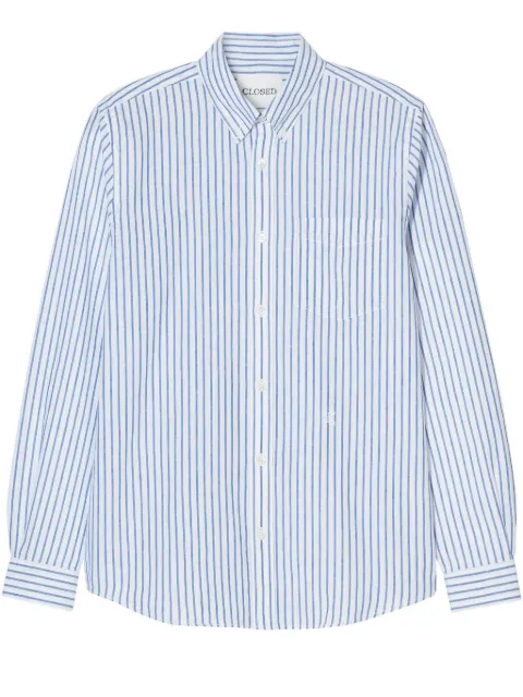Closed camisa con botones y rayas estampadas