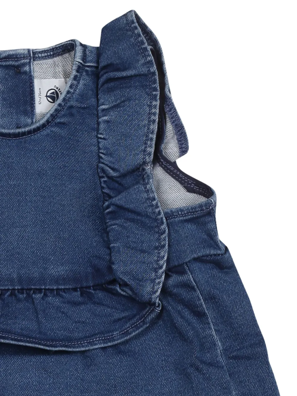 Petit Bateau Mouwloze spijkerjurk Blauw