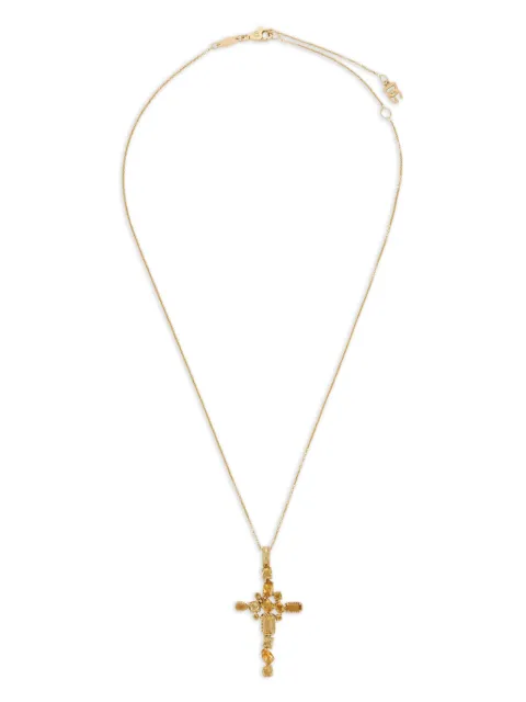 Dolce & Gabbana 18K yellow gold Rainbow Monochrome citrine quartz pendant