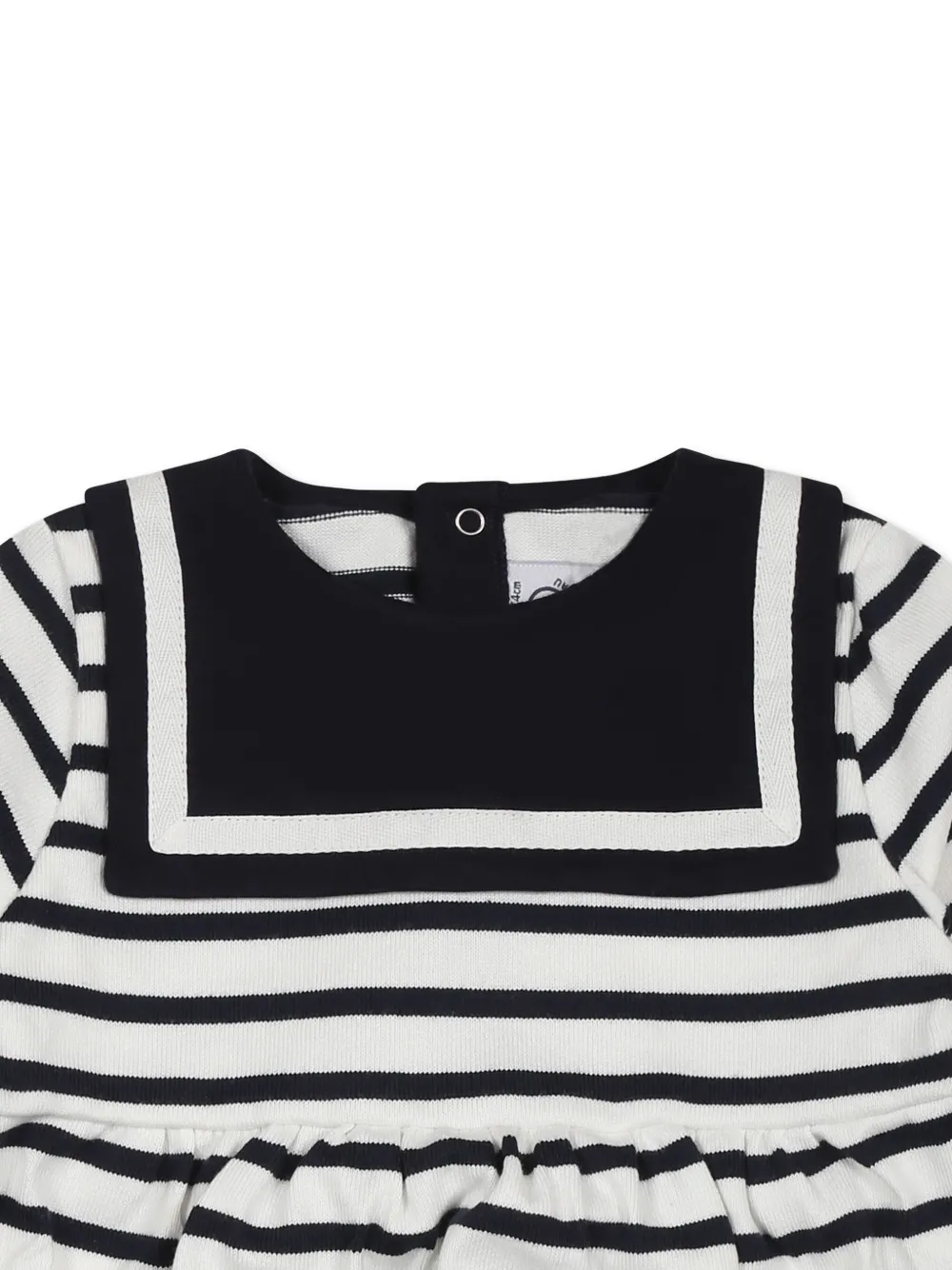 Petit Bateau Gestreepte jurk Wit