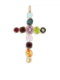 Dolce & Gabbana 18K yellow gold Charm Rainbow gemstone pendant