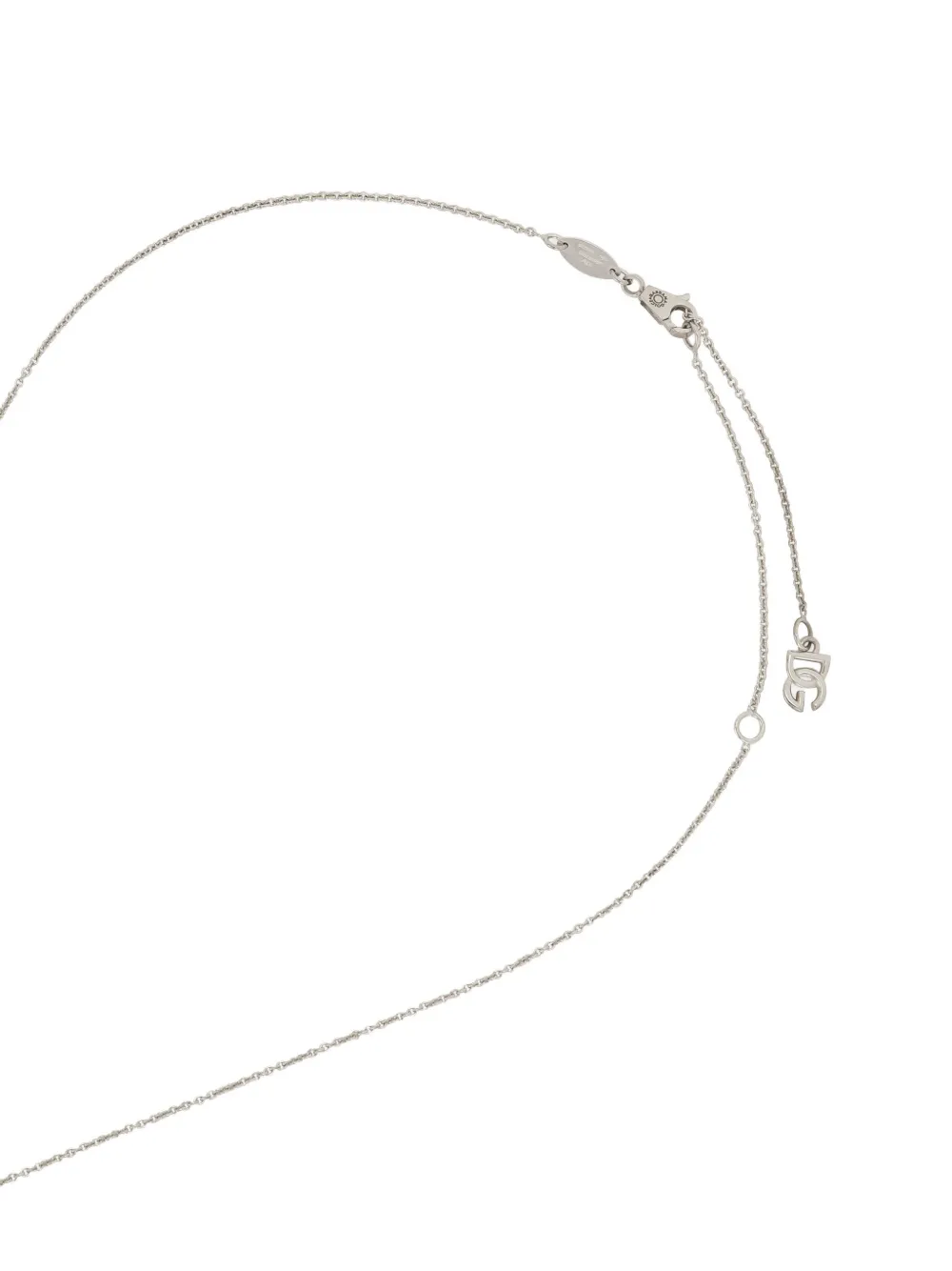 Dolce & Gabbana Collana con pendente Anna in oro bianco 18 carati e topazio | Collane | Image 3