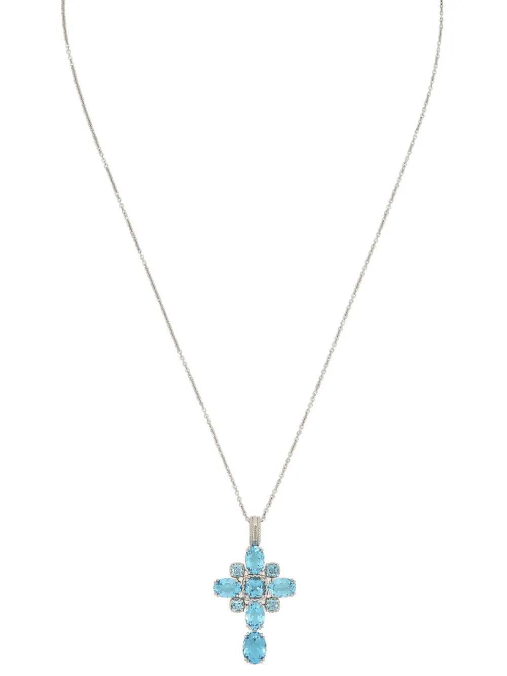 Dolce & Gabbana Collana con pendente Anna in oro bianco 18 carati e topazio | Image 2