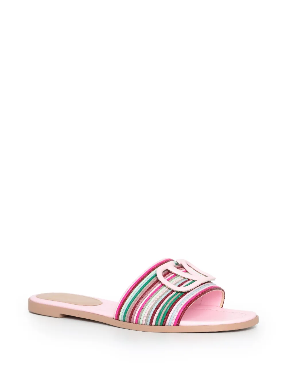 Valentino Garavani VLogo slippers Roze