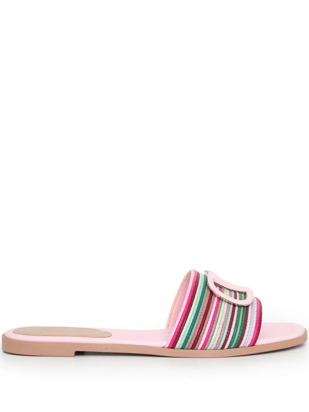 Valentino Garavani VLogo slippers Roze