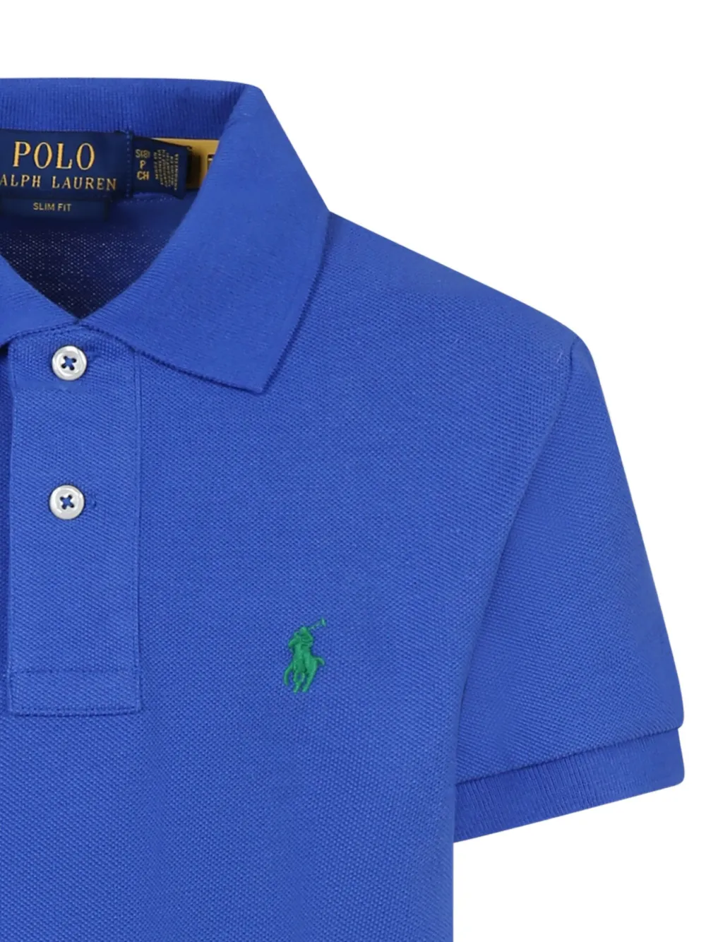 POLO RALPH LAUREN KIDS Poloshirt met print Blauw