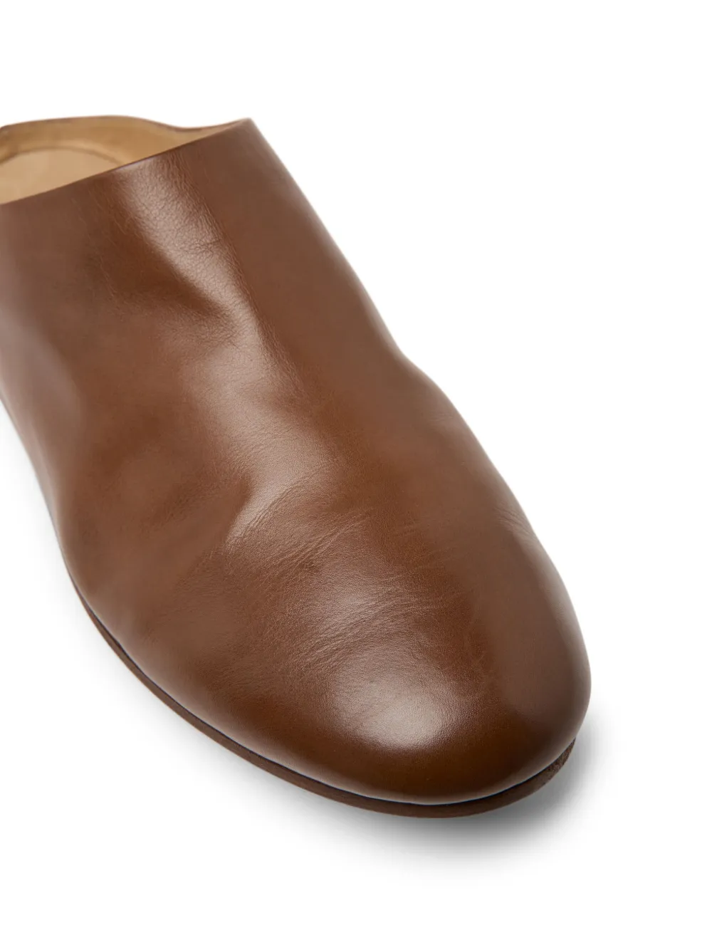 Marsèll Leren slippers Bruin