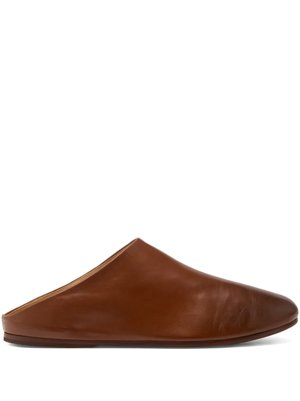 Marsèll leather slippers - Marrone
