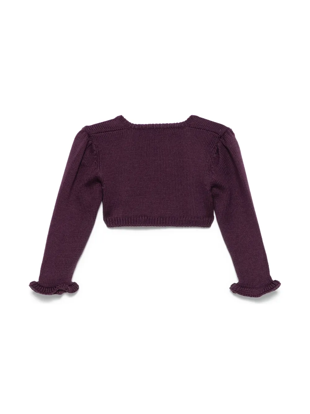 La Stupenderia ruffle-detailed bolero sleeves - Paars