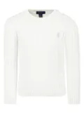 POLO RALPH LAUREN KIDS cable-knit sweater - White