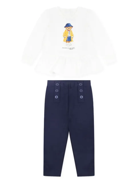 POLO RALPH LAUREN KIDS Polo Bear-motif trouser set
