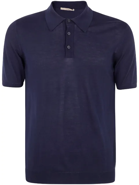 Nuur playera tipo polo tejida