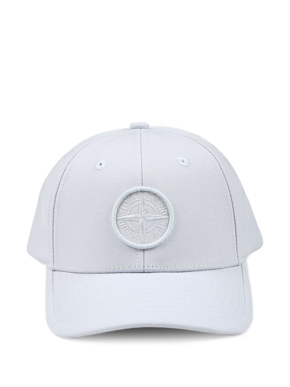 Stone Island Junior Compass-embroidered cap - Blue