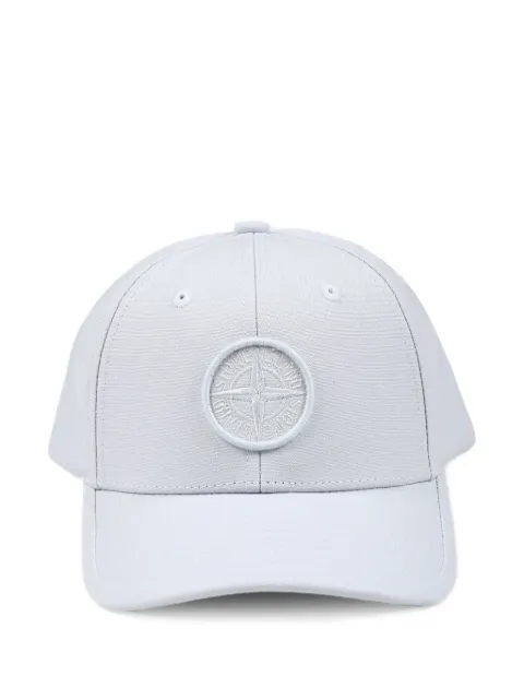 Stone Island Junior gorra con bordado Compass