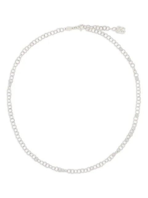 Dolce & Gabbana 18K white gold link necklace