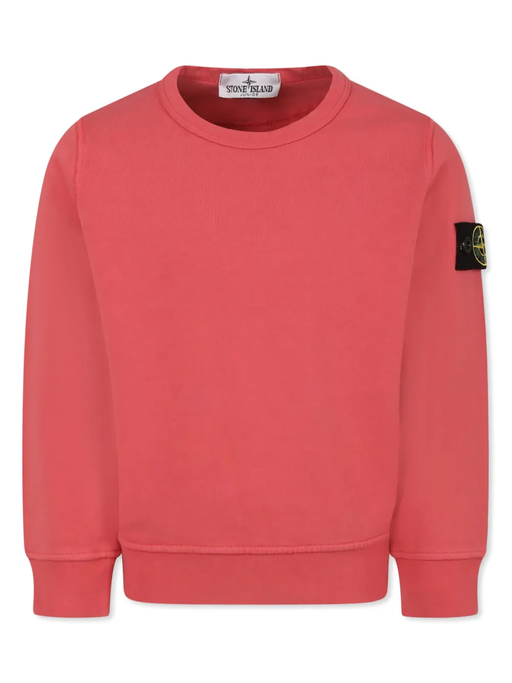 Stone Island Junior Sweater van biologisch katoen Rood