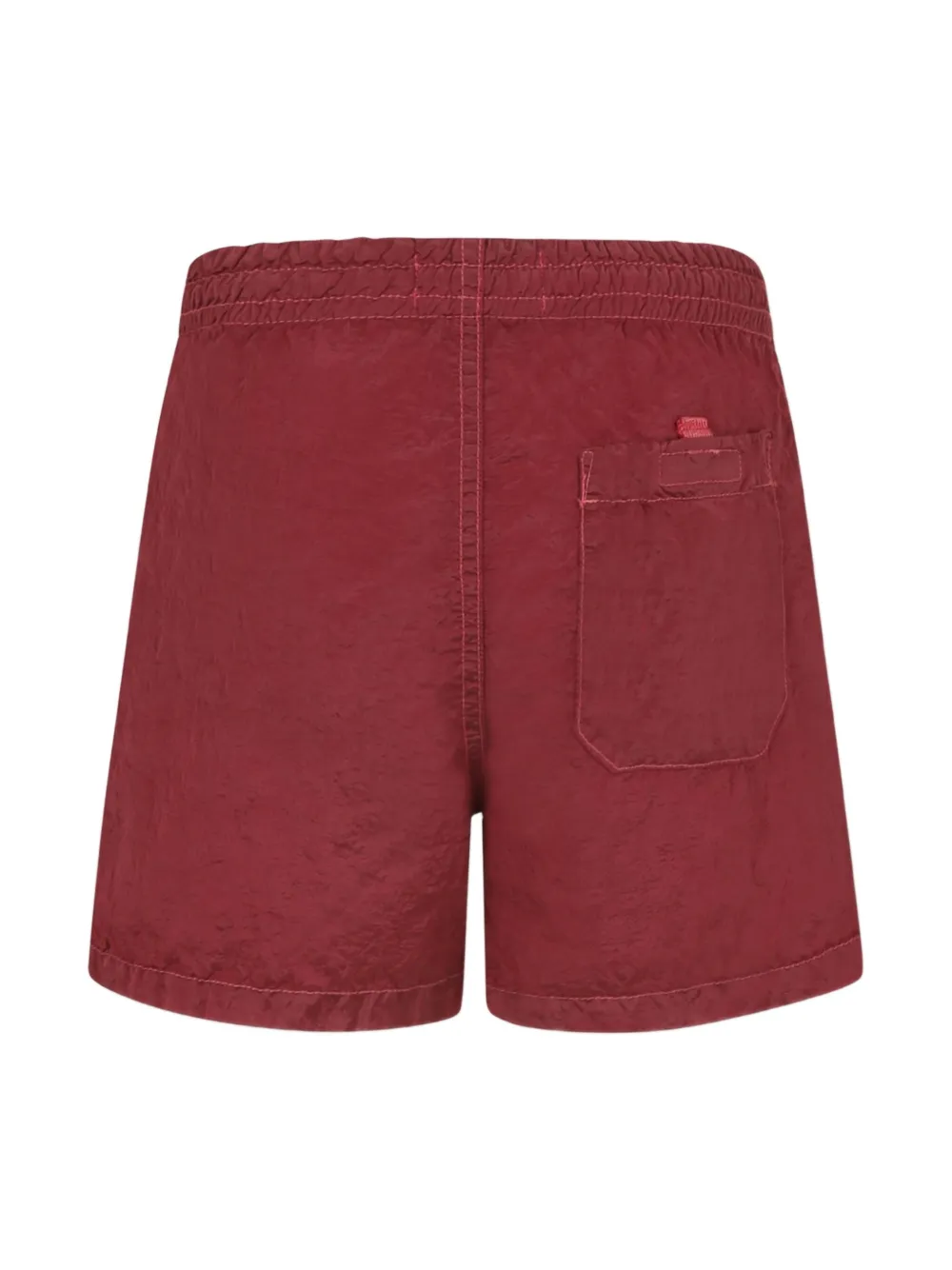 Stone Island Junior Zwembroek met logo-label - Rood