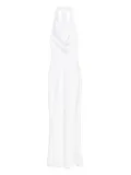 Norma Kamali halter drape gown - White